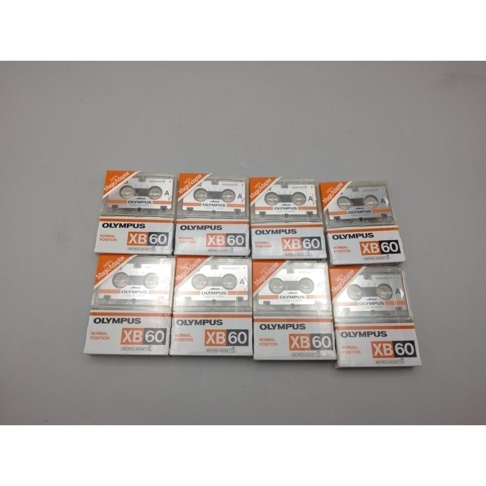 Lot Of 16 Brand New Olympus Microcassette Tapes XB60 (8 Packs Of 2) MC-60